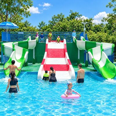 Un bon prix. 3 toboggans aquatiques familiaux multi-pistes en fibre de verre pour enfants et adultes, épaisseur 6-10 mm online