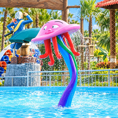 qualité Plateau de plongée de méduses colorées Équipement de parc aquatique avec pulvérisation d'eau pour les aires de jeux pour enfants Usine