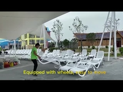 Accessoires de piscine de jardin, fauteuil roulant pliant portable pour loisirs, promenades en piscine