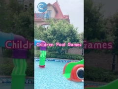 Parcs aquatiques commerciaux, éclaboussures pour enfants, mini toboggan en fibre de verre