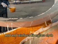 Glissière familiale Glissière de piscine en fibre de verre pour enfants, glissière d'eau exposition d'atelier d'usine