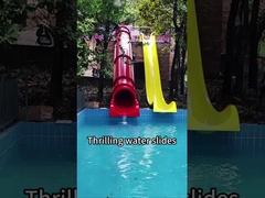 Équipement de jeux aquatiques, toboggan en fibre de verre, toboggan en fibre de verre