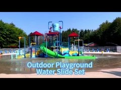 Le grand bateau de pirate extérieur de glissière d'eau d'enfants dénomment l'anti charge statique UV