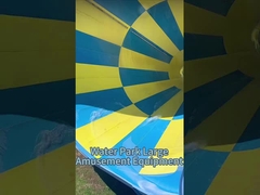 Résistant aux UV 14m toboggan de parc aquatique Commercial Splash Bowl et toboggan de tornade