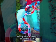 Équipement de terrain de jeux pour enfants, piscine Jeux aquatiques en fibre de verre Ride Kids Water Slide