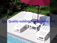 Pliage Chaise Recliner Chair Outdoor Portable pour la piscine de station balnéaire d'hôtel