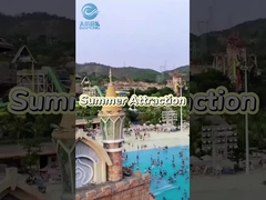 Équipement extérieur de parc d'attractions Jeux d'eau Glissières en fibre de verre sur mesure