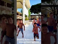 Slide populaire pour la piscine volante