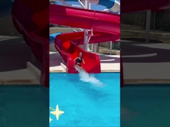 Combo de toboggan aquatique de villégiature adapté aux enfants et aux adultes