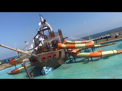 Parc aquatique pour enfants populaire, aire de jeux aquatique, bateau pirate, piscine, toboggans avec jeux d'eau